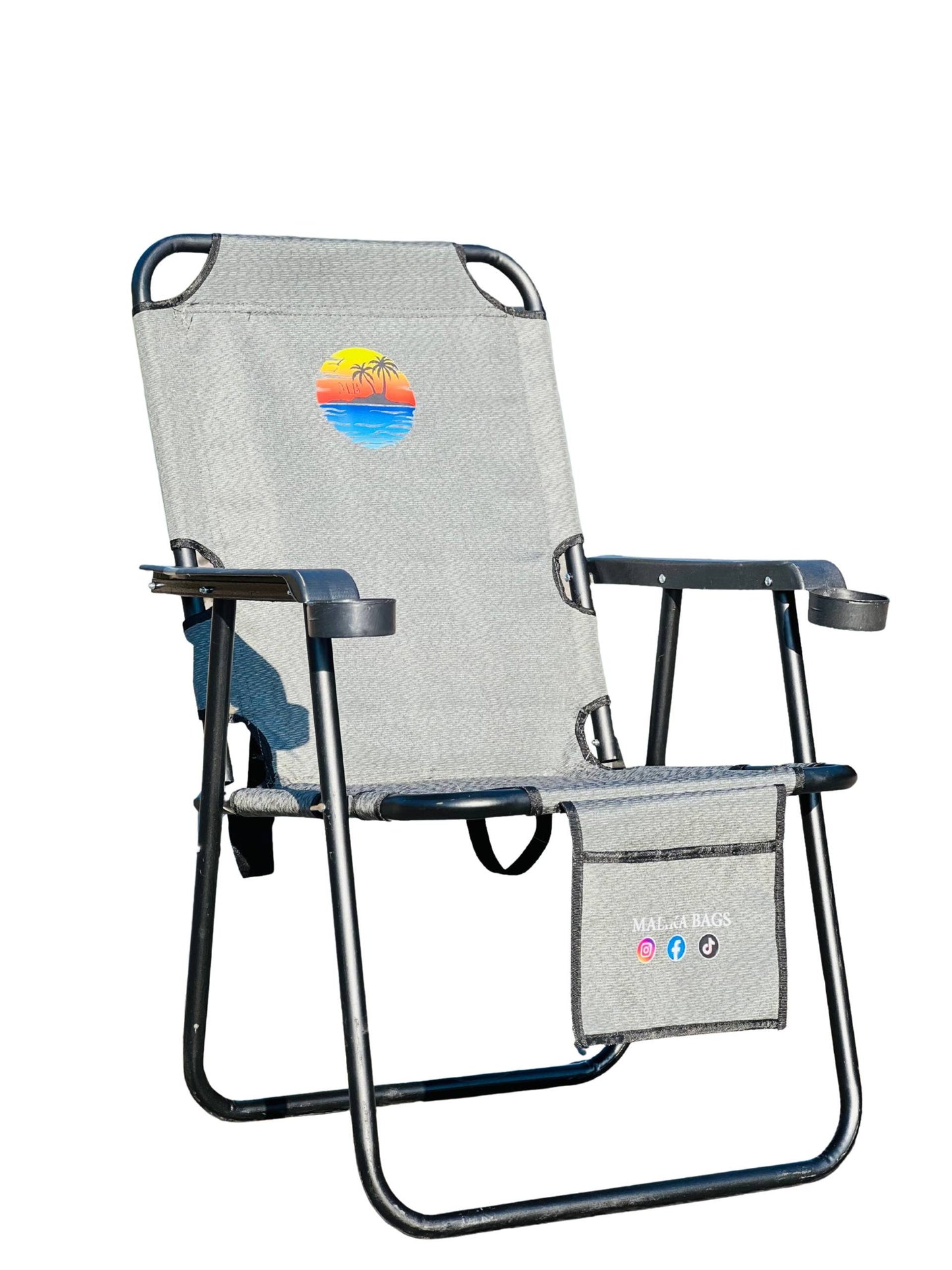Chaise de plage pliable – Multicolore, légère et confortable